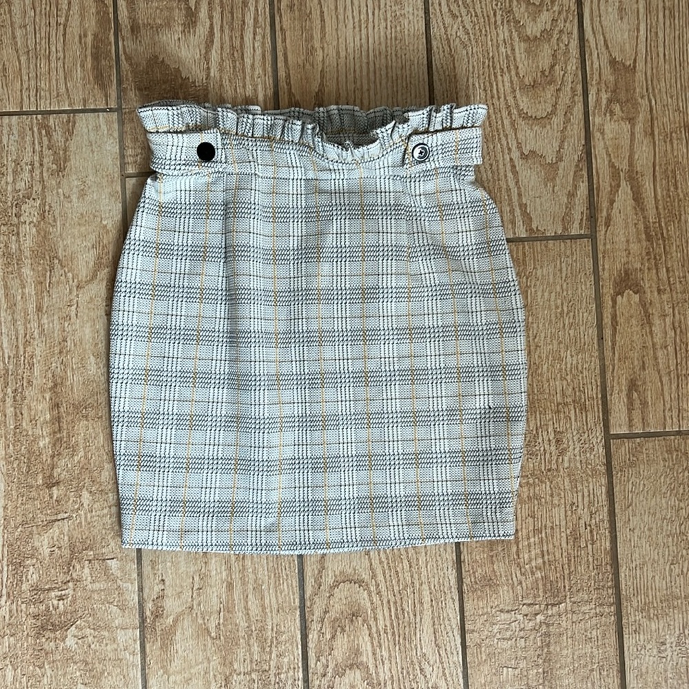 Express High waist striped skirt